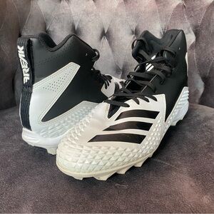 Adidas Freak Mid Football Cleats in White/Black size US 9 1/2